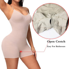 Open Crotch Bodysuit Shape wear Jumpsuit Body Shaper Compress Tummy Control Shapers Spandex Elastic Shape Seamless Smooth