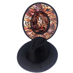 Rose red fedora hat new leopard print hat European and American men's and women's hat fedora jazz winter hat шапка женская