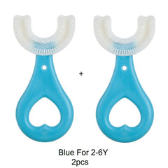 Toothbrush Children 360 Degree U-shaped Child Toothbrush Teethers Brush Silicone Kids Teeth Oral Care Cleaning