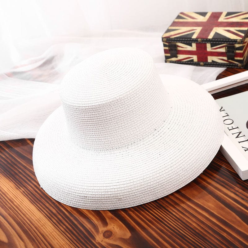 MAXSITI U  Summer Hepburn Style Vintage Design Straw Hat Women Girls Solid Color Beach Holiday  Big Sun Cap