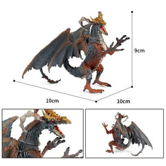 Hot Realistic Mythical Animal Model Dragon Figurines Simulation Monster Warcraft Firehawk Action Figure Children Colection Toys