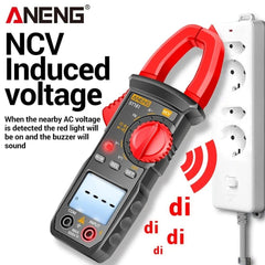 ANENG ST181 Clamp Meter Digital Multimeter DC/AC Current 4000 Counts Ammeter Voltage Tester Car Amp Hz Capacitance NCV Ohm Test