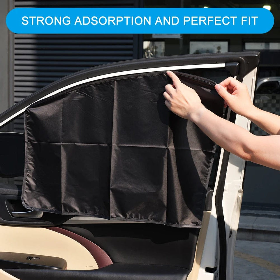 Magnetic Car Sunshade UV Protection Curtains Sun Shield Cover Double Sides Auto Window Sun shade Protector Cover