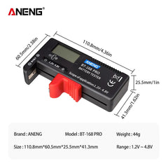 Digital Lithium Battery Capacity Tester Checkered load analyzer Display Check AAA AA Button Cell Universal test