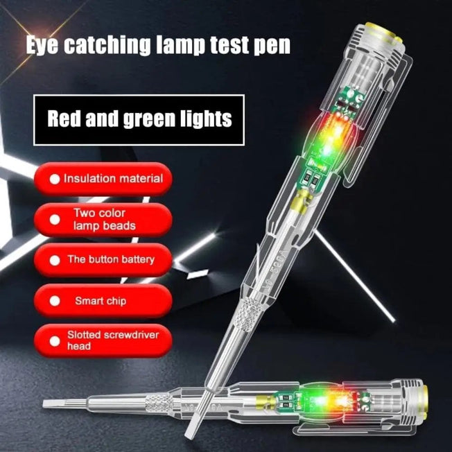 Test Pen Color Double Light Sensor Beep Alarm Electrician Test Broken Zero Fire Wire Detection Pen High Bright Electrician Pen