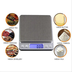 Digital Gram Scale Pocket Electronic Jewellery or Kitchen Weight Scale 500g X 0.01g Scale