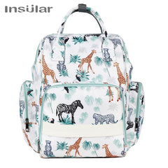 Insular Brand Nappy Backpack Bag Mummy Large Capacity Stroller Bag Mom Baby Multi-function Waterproof Outdoor Travel Diaper Bags