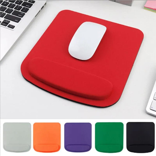 Foam Wrist Mouse Pad Simple Solid Color Comfortable Thick Sponge Mouse Gaming Pc Keyboard Desk Mat