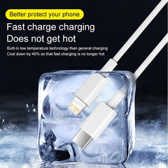 Apple Original USB Cable For iPhone 14 13 12 11 Pro Max 7 8 Plus XS XR Fast Charging USB C Cable Charger Accessories