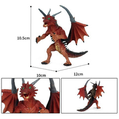 Hot Realistic Mythical Animal Model Dragon Figurines Simulation Monster Warcraft Firehawk Action Figure Children Colection Toys