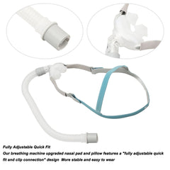 Nasal Pillow Mask CPAP Pad with Headgear Sleeping Auxiliary Accessories Including Headgear Frame Tube