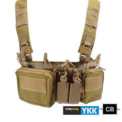 SINAIRSOFT CS Match Wargame TCM Chest Rig Airsoft Tactical Vest Military Gear Pack Magazine Pouch Holster Molle 500D Nylon Swat