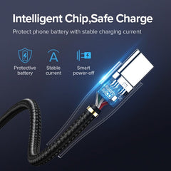 Ugreen USB Type C Cable 3A Fast Charger USB-C Data Cable for Xiaomi redmi note 7 Samsung Mobile Phone Type-C USB Charging Cable