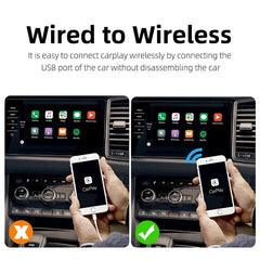 Car Play Wireless Adapter New RGB Mini Car play AI Box for Apple  Car OEM Wired CarPlay To Wireless Smart USB Dongle Plug and Play