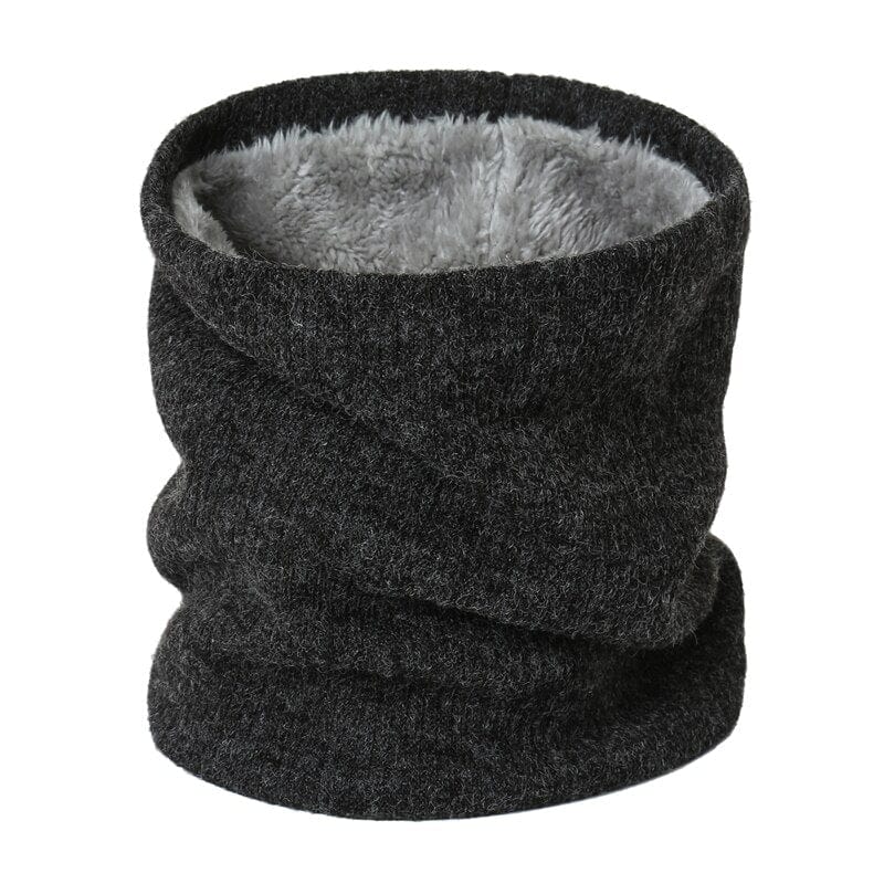 2022 New Neck Scarf Winter Women Men Solid Knitting Collar Thick Warm Velveted Rings Scarves High Quality Allmatch Muffler