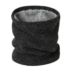 2022 New Neck Scarf Winter Women Men Solid Knitting Collar Thick Warm Velveted Rings Scarves High Quality Allmatch Muffler