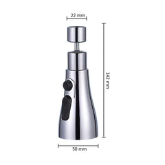 360° Rotating  Kitchen Tap Faucet Extender Aerator Plastic Splash Filter Kitchen Washbasin Bubbler Nozzle Aerator