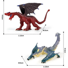 Hot Realistic Mythical Animal Model Dragon Figurines Simulation Monster Warcraft Firehawk Action Figure Children Colection Toys