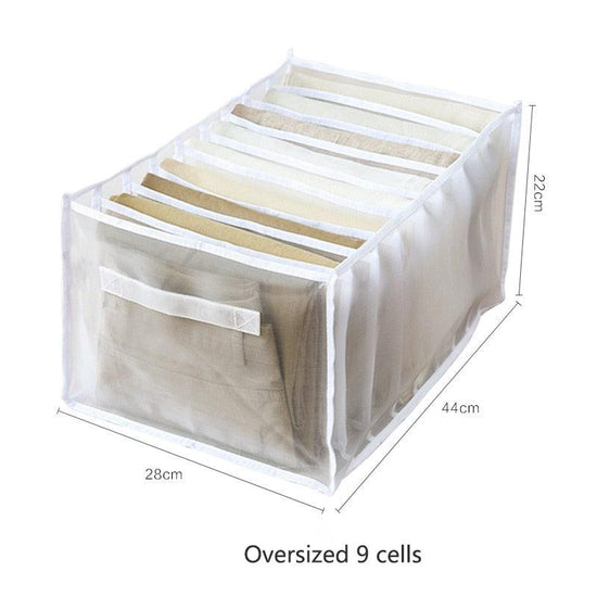 Sweater Clothes Storage Grid Boxes Student Dormitory Wardrobe Closet Drawer Organizer T-shirt Pants Clothing Separation Box - Wowza