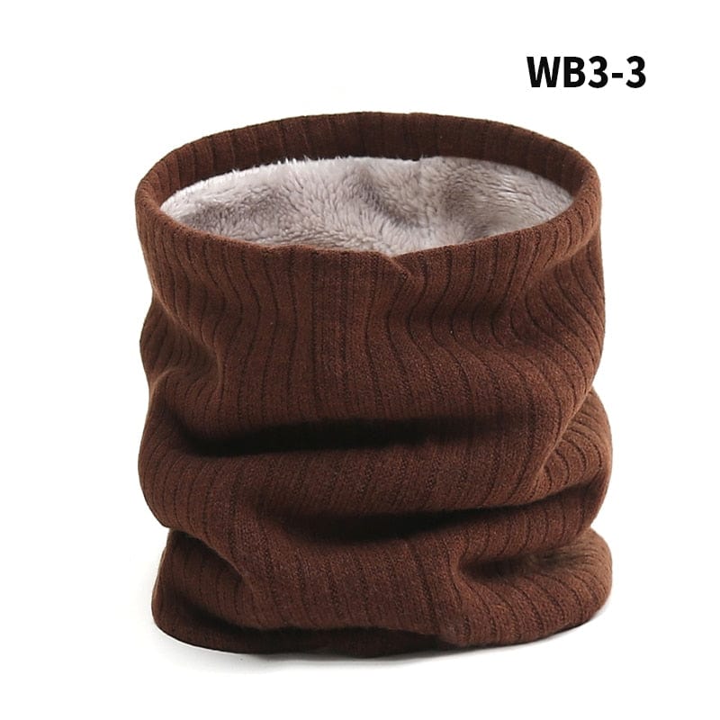 2022 New Neck Scarf Winter Women Men Solid Knitting Collar Thick Warm Velveted Rings Scarves High Quality Allmatch Muffler