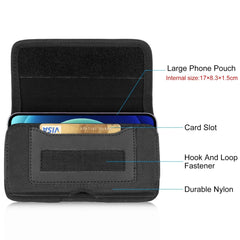 Phone Quality Belt Clip Horizontal Carrying Pouch with Card Slot HAWEEL 6.1-6.8 inch / 4.7 inch  Belt Bag