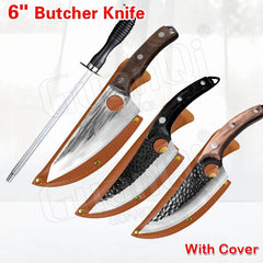 Fish Filleting Knife Stainless Steel Boning Knife Handmade Fishing Knife Kitchen Meat Cleaver Camping Cutter Chef Knives - Wowza