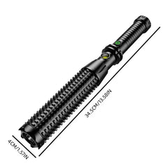 Led Torch Wolf Tooth Lamp Rod Strong Light Charging Outdoor Super Bright Multi Functional Vehicle Retractable Self Defence