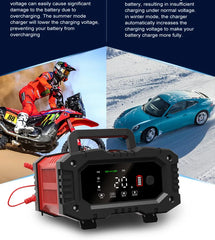 Battery Charger 12V/24V Smart Charger Lithium AGM GEL Lead-Acid LiFePO4 Battery Chargers