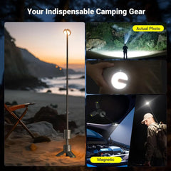 LED Outdoor Camping Lantern, UBS Rechargeable, Adjustable Color Temperature Outdoor Portable Lantern, IP65 Waterproof,