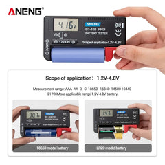 Digital Lithium Battery Capacity Tester Checkered load analyzer Display Check AAA AA Button Cell Universal test