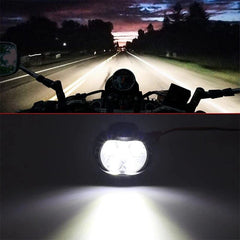 Motorcycle Headlight Motorcycle Waterproof Auxiliary Headlight External Spotlight Waterproof LED Light Auxiliary Headlight