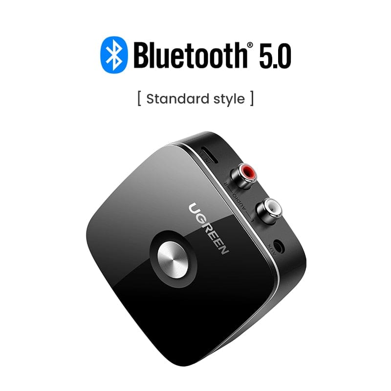 UGREEN Bluetooth Receiver 5.1 Wireless Auido Music 3.5 mm RCA aptX HD Low Latency Music Bluetooth 5.0 Sound 3.5mm 2RCA Adapter