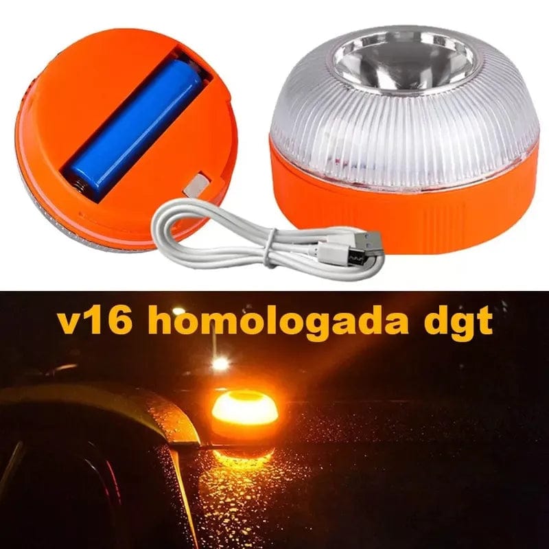 Car Emergency Light Car Emergency Beacon Light Rechargeable Magnetic Induction Strobe Light