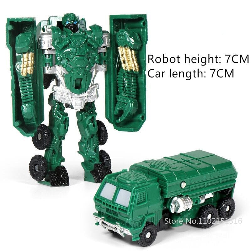 Mini Transformation Cars Kid Classic Robot Car Toys Action & Toy Figures Plastic Deformation Boys Gifts for Children