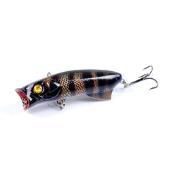 1pc Floathing Lure Topwater 3D Printed Popper Fishing Lure 7.8cm 11.5g Hard Bait Plastic Fishing Tackle Crankbait 7 Colors