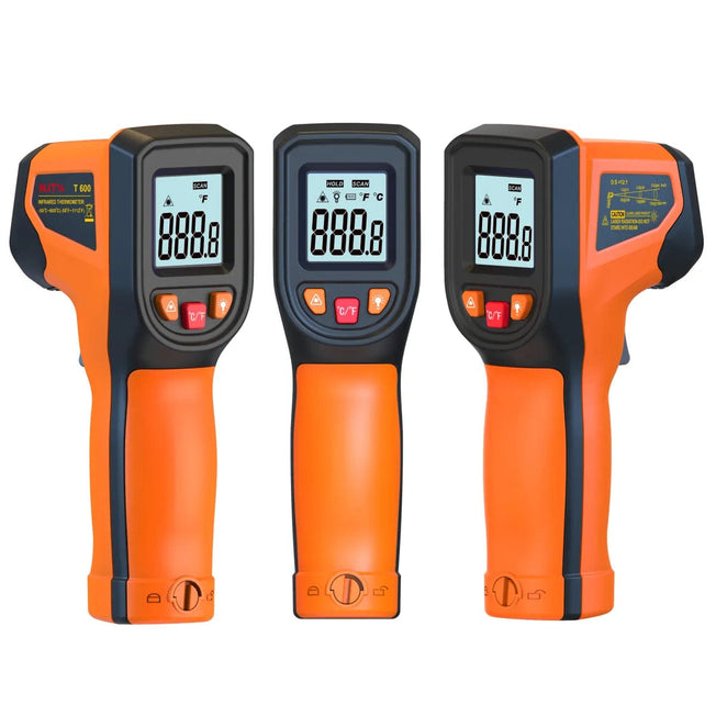 Infrared Thermometer , Handheld Heat Temperature  For Cooking Tester, Pizza Oven, Grill & Engine - Laser Surface Temp Read
