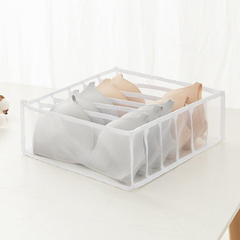 Jeans Compartment Storage Box Closet Clothes Drawer Mesh Separation Box Stacking Pants Drawer Divider Can Washed Home Organizer - Wowza