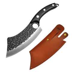 5.5" Meat Cleaver Hunting Knife Handmade Forged Boning Knife Serbian Chef Knife Stainless Steel Kitchen Knife Butcher Fish Knife - Wowza