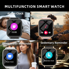 Smart Watch Waterproof with Message Answer Call Sleep Monitoring Sports Pedometer Information Alerts For iPhone Android