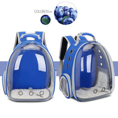 Free shipping Cat bag Breathable Portable Pet Carrier Bag Outdoor Travel backpack for cat and dog Transparent Space pet Backpack - Wowza