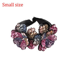 Molans Crystal Rhinestone Hair Claws for Women Flower Hair Clips Barrettes Crab Ponytail Holder Hairpins Bands Hair Accessories