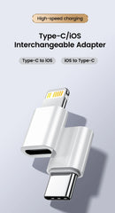 USB C Adapter for iPhone Lightning Male To Type c Adapter Female Fast Charging Converter USB Type C Male Adaptador for Ios iPad