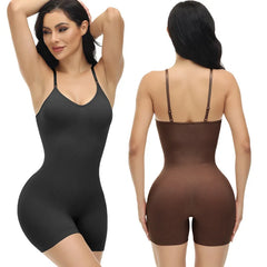 Open Crotch Bodysuit Shape wear Jumpsuit Body Shaper Compress Tummy Control Shapers Spandex Elastic Shape Seamless Smooth