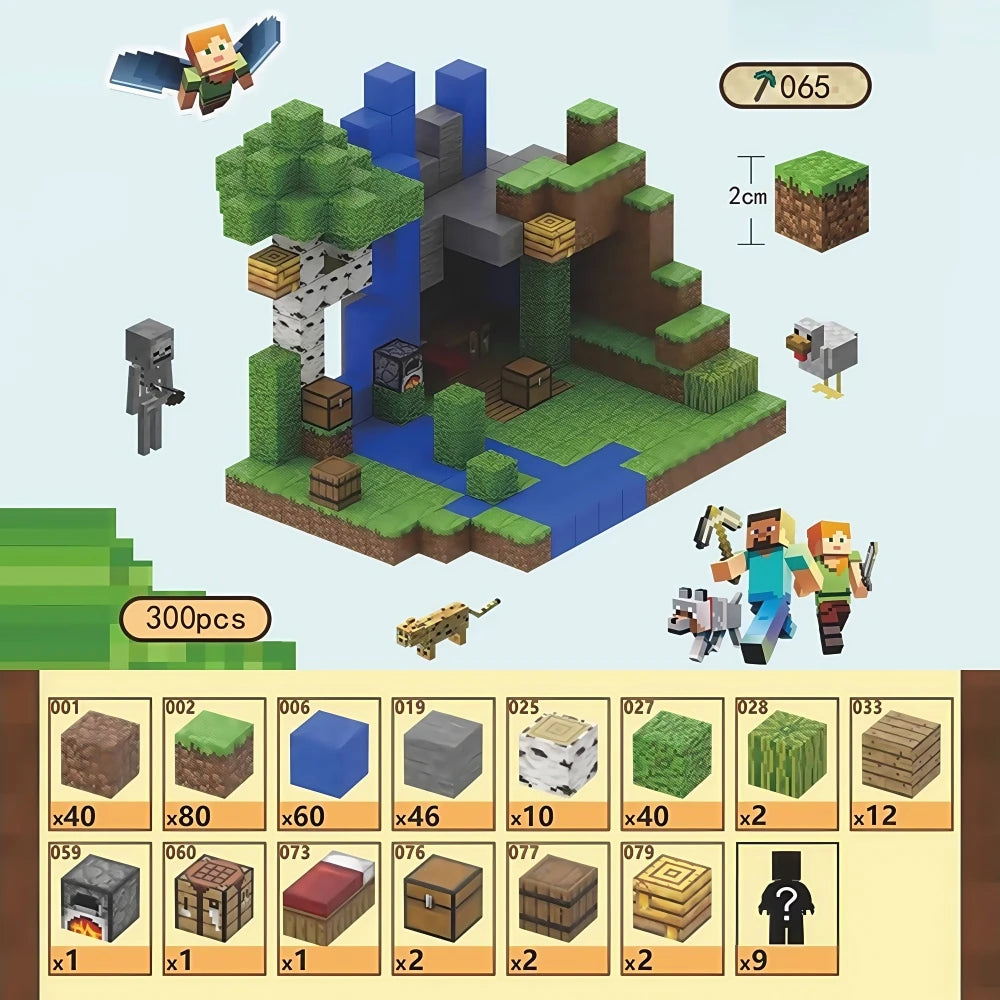 Magnetic Biomes Building Blocks – Mine World Cube Set
Create your own Mine world! Magnetic cubes for kids 3+, perfect to build your own biome builds, creative play, and STEM fun. Great gift for boys and girls!