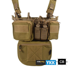 SINAIRSOFT CS Match Wargame TCM Chest Rig Airsoft Tactical Vest Military Gear Pack Magazine Pouch Holster Molle 500D Nylon Swat