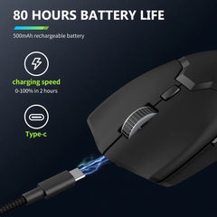 Deluxe Wireless Gaming Mouse Bluetooth Tri-Mode Connection M800 PRO Macro Mice For PC Gamer