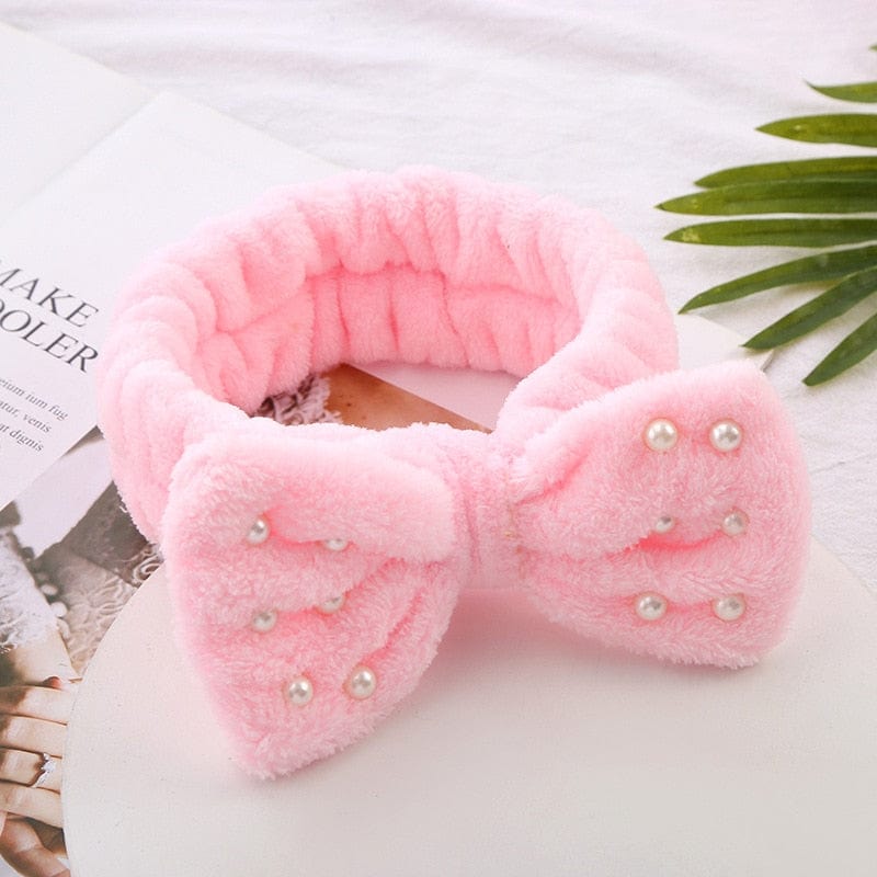 New Letter "OMG" Coral Fleece Soft Bow Headbands for women Girls Cute Hair Holder Hairbands Hair Bands Headwear Hair Accessories