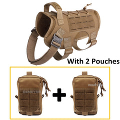 Tactical Dog Vest Military Hunting Shooting Cs Army Fan Service Nylon Pet Vests Airsoft Training Molle Dogs Harness