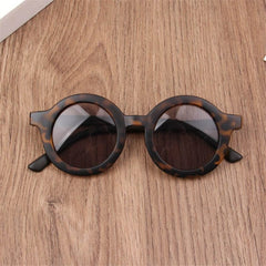 2023 New Fashion Children's Sunglasses Infant's Retro Solid Color Ultraviolet-proof Round Convenience Glasses Eyeglass For Kids