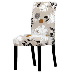 Printed Stretch Chair Cover Big Elastic Seat Chair Covers Office Chair Slipcovers Restaurant Banquet Hotel Home Decoration